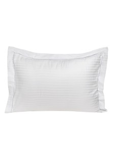 Beauty Home Ζεύγος μαξιλαροθήκες πλακέ Oxford Dobby Cotton Rich Blend Art 1381 53x73+5 Λευκό