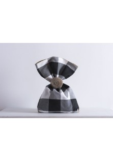 Beauty Home ΤΣΟΥΒΑΛΙ ΚΑΡΩ ΑΣΠΡΟΜΑΥΡΟ ΜΙΣΟ ΛΙΝΑΤΣΑ