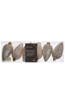 Beauty Home ΑΘΡΑΥΣΤΟ ΚΟΥΚΟΥΝΑΡΙ ΣΑΜΠΑΝΙ ΜΕ ΓΚΛΙΤΕΡ 4,5 x 8 cm ΣΕΤ 6 ΤΜΧ