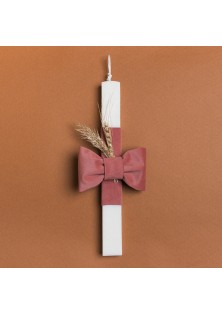 Beauty Home ΛΑΜΠΑΔΑ 33cm ΜΟΝΟΧΡΩΜΟΣ ΦΙΟΓΚΟΣ ΒΕΛΟΥΔΟ ΣΑΠΙΟ ΜΗΛΟ ΣΕ ΣΥΣΚΕΥΑΣΙΑ ΔΩΡΟΥ