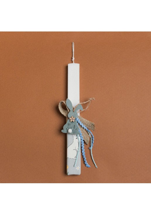 Beauty Home ΛΑΜΠΑΔΑ ΛΕΥΚΗ 33cm ΤΣΟΧΙΝΟΣ ΛΑΓΟΣ ΣΕ ΣΥΣΚΕΥΑΣΙΑ ΔΩΡΟΥ