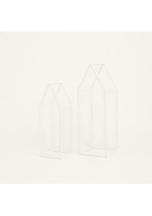 Beauty Home ΜΕΤΑΛΛΙΚΟ ΣΠΙΤΙ ΣΕΤ 2 ΤΜΧ ΛΕΥΚΟ 36 – 45 CM