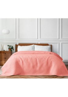 Beauty Home Πικέ υπέρδιπλη waffle Art 1990 Coral 170x240 Κοραλί