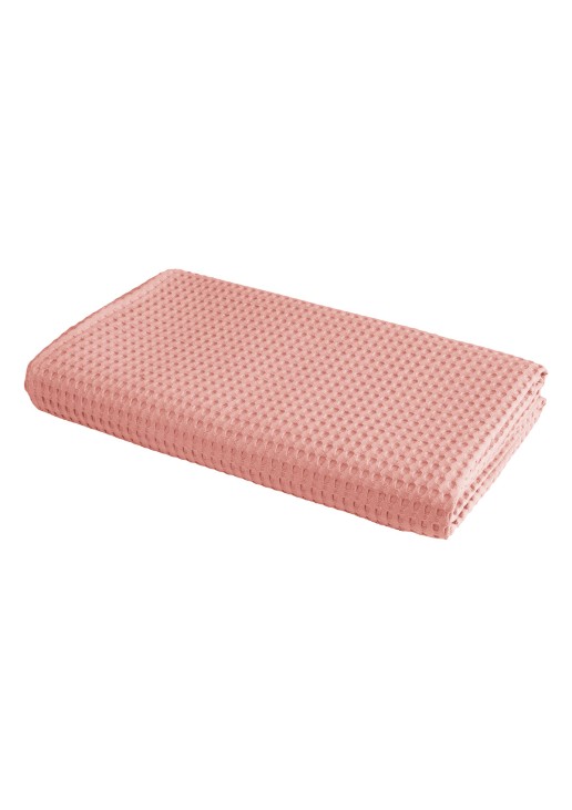 Beauty Home Πικέ υπέρδιπλη waffle Art 1990 Coral 170x240 Κοραλί