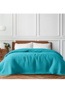 Beauty Home Πικέ μονή waffle Art 1990 Petrol 170x240 Πετρόλ