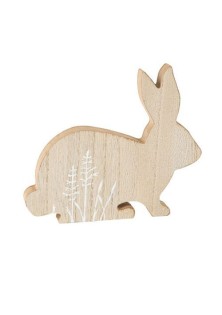 Beauty Home Ξύλινος Λαγός 14 x 16,5 CM