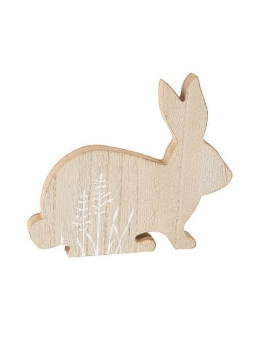 Beauty Home Ξύλινος Λαγός 14 x 16,5 CM