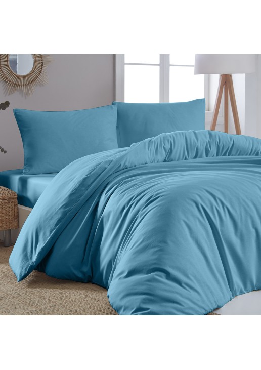 Beauty Home Παπλωματοθήκη υπέρδιπλη μονόχρωμη Art 1999 230x250 Πετρόλ