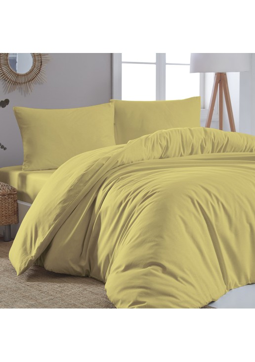 Beauty Home Παπλωματοθήκη υπέρδιπλη μονόχρωμη Art 1999 230x250 Κίτρινο