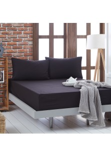 Beauty Home Σεντόνι King size μονόχρωμο Art 1999 265x270 Μαύρο