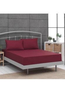 Beauty Home Κουβερλί μονό Art 1999 160x240 Bordeaux Μπορντό