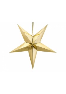 Beauty Home ΧΑΡΤΙΝΟ ΑΣΤΕΡΙ ΧΡΥΣΟ 70CM