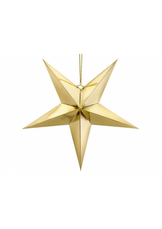 Beauty Home ΧΑΡΤΙΝΟ ΑΣΤΕΡΙ ΧΡΥΣΟ 70CM