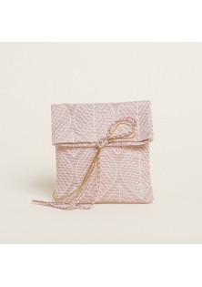 Beauty Home ΠΟΥΓΚΙ 12 x 17 cm ΖΑΚΑΡ ΦΥΛΛΟ ΡΕΤΡΟ LUREX ΣΑΠΙΟ ΜΗΛΟ