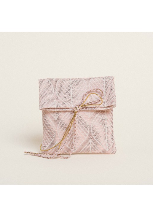 Beauty Home ΠΟΥΓΚΙ 12 x 17 cm ΖΑΚΑΡ ΦΥΛΛΟ ΡΕΤΡΟ LUREX ΣΑΠΙΟ ΜΗΛΟ