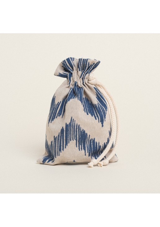 Beauty Home ΠΟΥΓΚΙ ΜΕ ΚΟΡΔΟΝΙ 12 x 17 cm ΜΠΛΕ ΖΙΓΚΖΑΓΚ