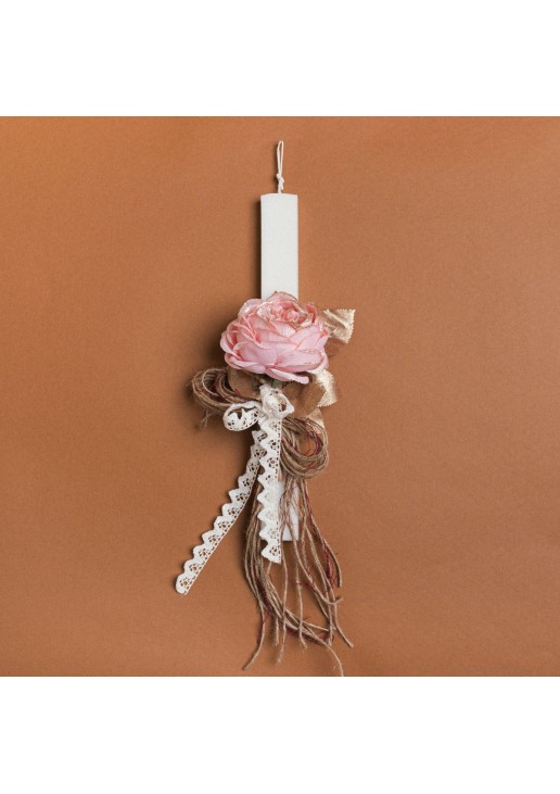 Beauty Home ΛΑΜΠΑΔΑ 33cm ΤΡΙΑΝΤΑΦΥΛΛΟ ΡΟΖ ΣΕ ΣΥΣΚΕΥΑΣΙΑ ΔΩΡΟΥ