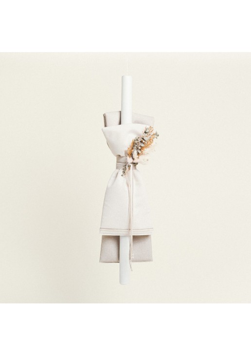 Beauty Home ΛΑΜΠΑΔΑ ΒΑΠΤΙΣΗΣ ΜΠΕΖ-ΕΚΡΟΥ ΧΡΥΣΟ ΛΟΥΡΕΞ ΜΕ ΑΠΟΞΗΡΑΜΕΝΑ