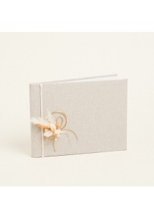 Beauty Home ΒΙΒΛΙΟ ΕΥΧΩΝ ΜΠΕΖ ΧΡΥΣΟ LUREX