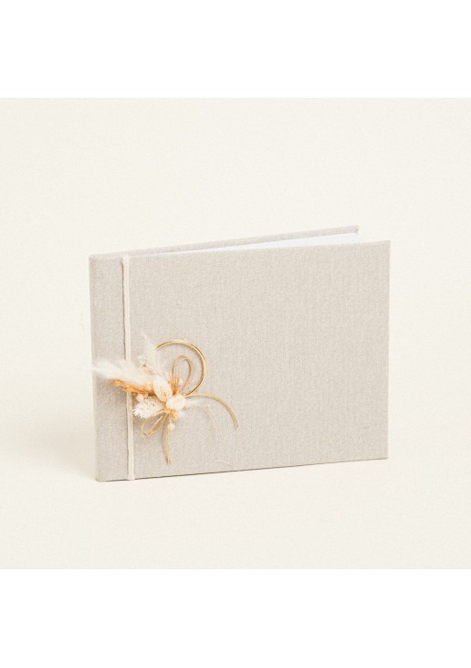 Beauty Home ΒΙΒΛΙΟ ΕΥΧΩΝ ΜΠΕΖ ΧΡΥΣΟ LUREX