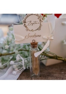 Beauty Home ΓΥΑΛΙΝΟΣ ΣΩΛΗΝΑΣ ΜΕ ΑΠΟΞΗΡΑΜΕΝΑ LAGURUS ΣΕΤ 4 ΤΜΧ ΕΚΡΟΥ 8 x 2 cm