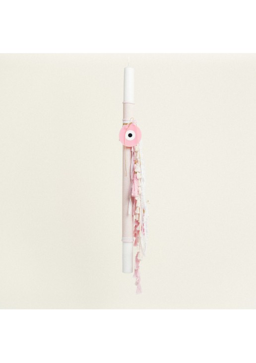 Beauty Home ΛΑΜΠΑΔΑ ΒΑΠΤΙΣΗΣ ΡΟΖ ΧΡΥΣΟ LUREX(ΜΑΤΙ)