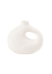 Beauty Home Βάζο Γκρέις Λευκό 13 x 14 CM