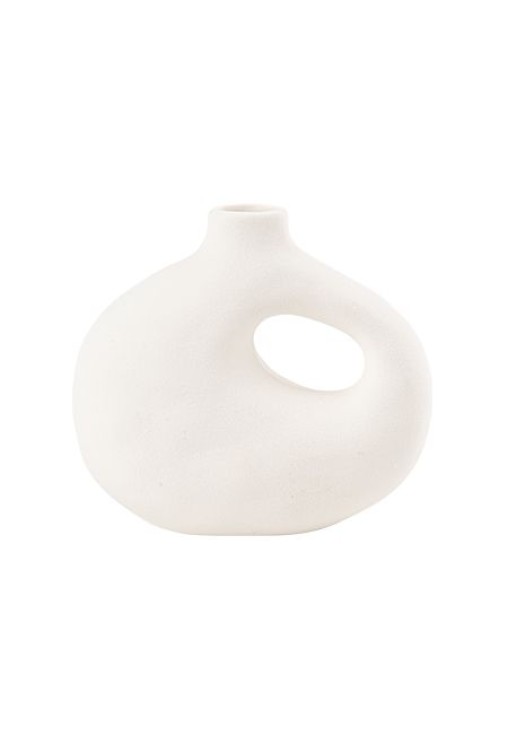 Beauty Home Βάζο Γκρέις Λευκό 13 x 14 CM