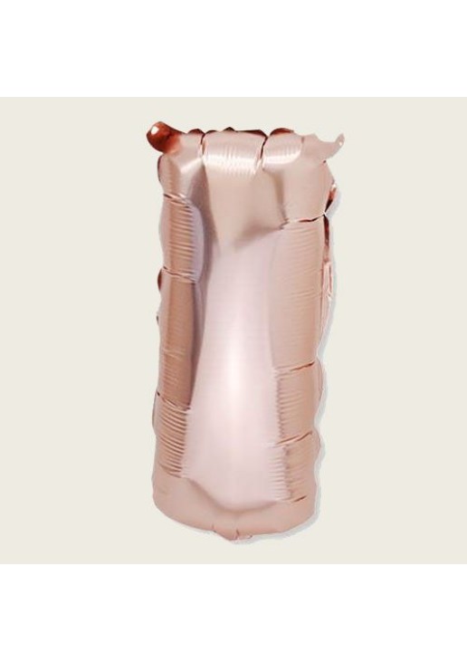 Beauty Home ΜΠΑΛΟΝΙ ΓΡΑΜΜΑ “I” ΡΟΖ ΧΡΥΣΟ 36cm