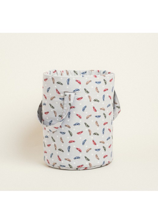 Beauty Home ΣΑΚΟΣ ΚΥΛΙΝΔΡΟΣ 43 x 30 cm ΜΙΝΙ ΑΥΤΟΚΙΝΗΤΑΚΙΑ ΓΚΡΙ