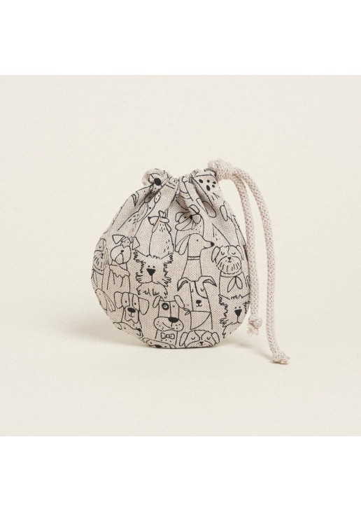 Beauty Home ΠΟΥΓΚΙ ΟΒΑΛ ΜΕ ΚΟΡΔΟΝΙ 13 x 14 cm ΠΕΡΙΓΡΑΜΜΑ ΣΚΥΛΑΚΙΑ