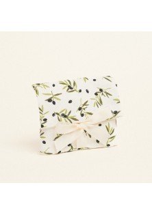 Beauty Home ΠΟΥΓΚΙ ΜΕ ΚΟΡΔΕΛΑ 12 x 17 cm ΜΙΚΡΕΣ ΕΛΙΕΣ ΛΕΥΚΟ ΦΟΝΤΟ 140 CM