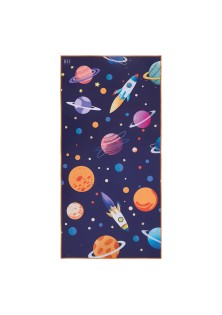Beauty Home Πετσέτα θαλάσσης διπλής όψης παιδική Microfiber Αrt 2262 Μπλε