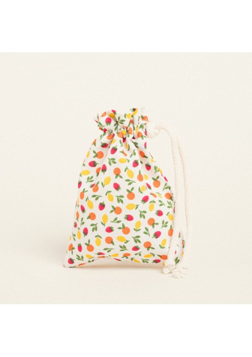 Beauty Home ΠΟΥΓΚΙ ΜΕ ΚΟΡΔΟΝΙ 12 x 17 cm ΜΙΝΙ ΦΡΟΥΤΑ MIX