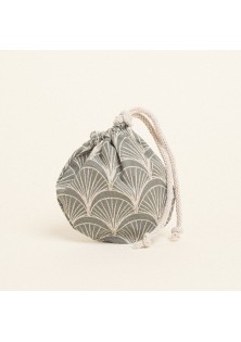 Beauty Home ΠΟΥΓΚΙ ΟΒΑΛ ΜΕ ΚΟΡΔΟΝΙ 13 x 14 cm ΛΑΔΙ ART DECO 140 CM