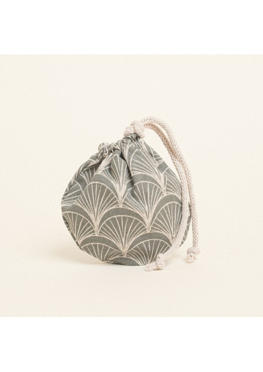 Beauty Home ΠΟΥΓΚΙ ΟΒΑΛ ΜΕ ΚΟΡΔΟΝΙ 13 x 14 cm ΛΑΔΙ ART DECO 140 CM