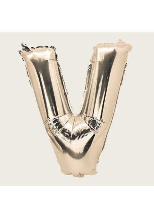 Beauty Home ΜΠΑΛΟΝΙ ΓΡΑΜΜΑ “V” 36cm-ΧΡΥΣΟ