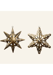 Beauty Home ΜΕΤΑΛΛΙΚΟ ΣΤΟΛΙΔΙ ΑΣΤΕΡΙ 22 x 12 CM Α (6 ΑΚΤΙΝΕΣ) 22 x 12 CM