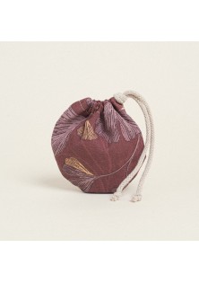 Beauty Home ΠΟΥΓΚΙ ΟΒΑΛ ΜΕ ΚΟΡΔΟΝΙ 13 x 14 cm MΠΟΡΝΤΩ ΓΚΙΝΓΚΟ