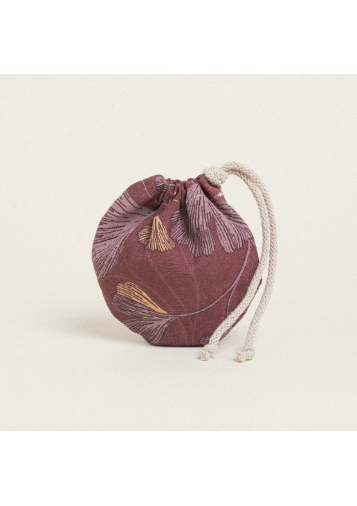 Beauty Home ΠΟΥΓΚΙ ΟΒΑΛ ΜΕ ΚΟΡΔΟΝΙ 13 x 14 cm MΠΟΡΝΤΩ ΓΚΙΝΓΚΟ