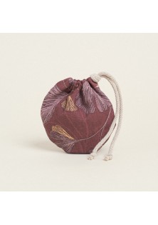 Beauty Home ΠΟΥΓΚΙ ΟΒΑΛ ΜΕ ΚΟΡΔΟΝΙ 13 x 14 cm MΠΟΡΝΤΩ ΓΚΙΝΓΚΟ