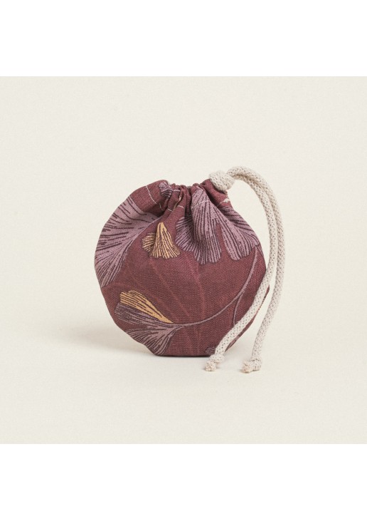Beauty Home ΠΟΥΓΚΙ ΟΒΑΛ ΜΕ ΚΟΡΔΟΝΙ 13 x 14 cm MΠΟΡΝΤΩ ΓΚΙΝΓΚΟ