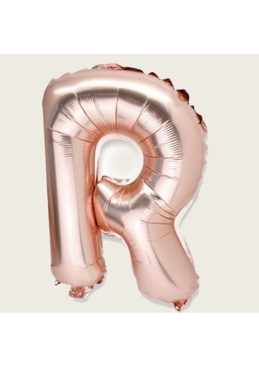 Beauty Home ΜΝΠΑΛΟΝΙ ΓΡΑΜΜΑ “R” 36cm ΡΟΖ ΧΡΥΣΟ