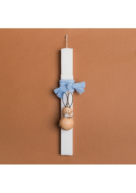 Beauty Home ΛΑΜΠΑΔΑ 33cm ΣΙΕΛ ΚΟΡΔΟΝΙ ΞΥΛΙΝΟΣ ΛΑΓΟΣ ΜΠΑΛΑ ΣΕ ΣΥΣΚΕΥΑΣΙΑ ΔΩΡΟΥ