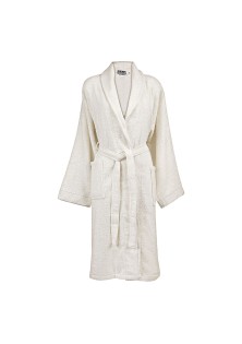 Beauty Home Μπουρνούζι με γιακά Art 3091 L-XL Εκρού