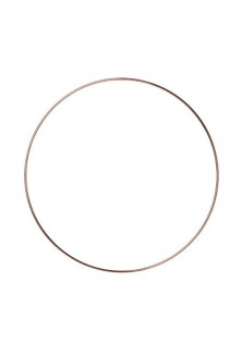 Beauty Home ΜΕΤΑΛΛΙΚΟΣ ΚΥΚΛΟΣ ΡΟΖ ΧΡΥΣΟ 30 CM