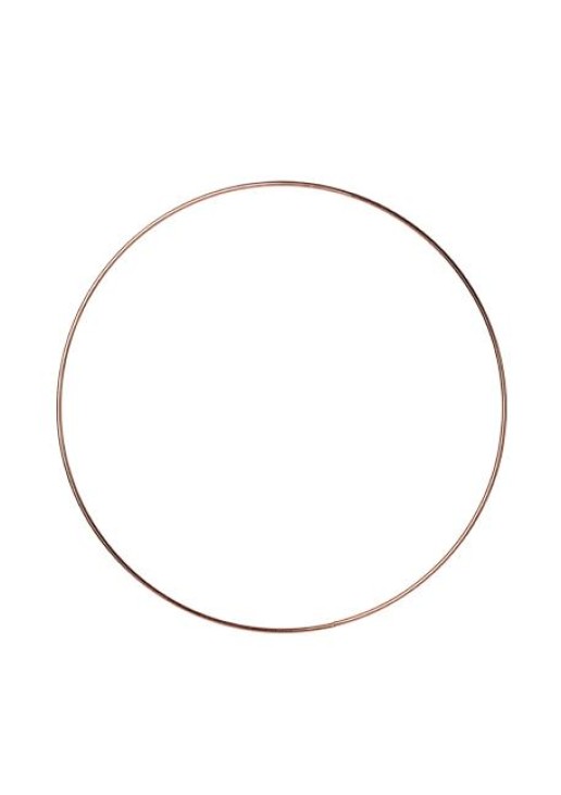 Beauty Home ΜΕΤΑΛΛΙΚΟΣ ΚΥΚΛΟΣ ΡΟΖ ΧΡΥΣΟ 30 CM