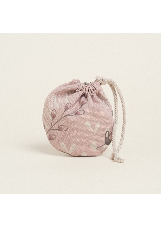 Beauty Home ΠΟΥΓΚΙ ΟΒΑΛ ΜΕ ΚΟΡΔΟΝΙ 13 x 14 cm ΣΑΠΙΟ ΜΗΛΟ BOTANIC ART