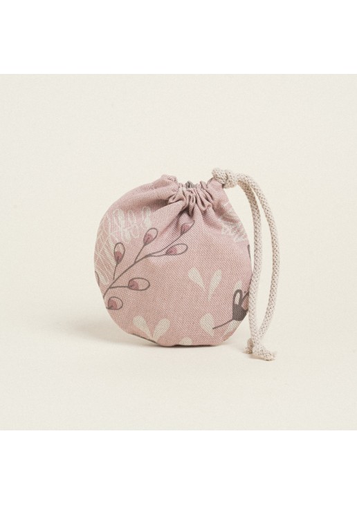 Beauty Home ΠΟΥΓΚΙ ΟΒΑΛ ΜΕ ΚΟΡΔΟΝΙ 13 x 14 cm ΣΑΠΙΟ ΜΗΛΟ BOTANIC ART