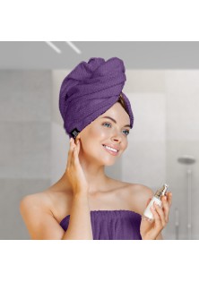 Beauty Home Πετσέτα μαλλιών Turban Art 3408 Μωβ